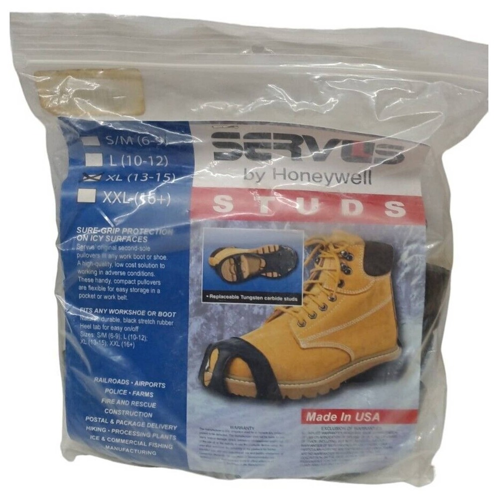Servus By Honeywell Sure Grip Studs For Mens XL (13-15)‎ Boots Workshoes New